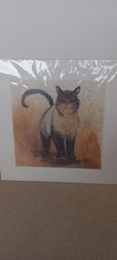 Alex Clarkes Coco Cat Print