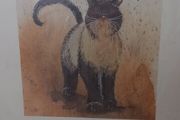 Alex Clarkes Coco Cat Print
