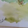 Lovely Framed Watercolor Painting Signed C. Collins . Image 5