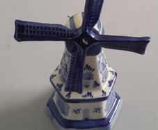 Dutch - Delft - Blue and White -  Windmill