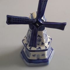 Dutch - Delft - Blue and White -  Windmill