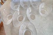 2 Set of Four Vintage Italian Rayware Retro Avocado Dishes