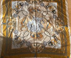 Lise Watier vintage hand stitched scarf