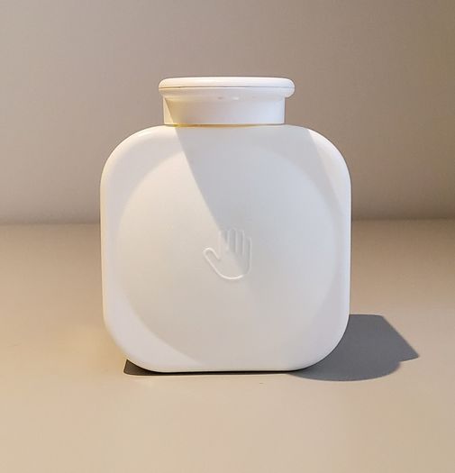 Soap Dispenser Suction Cup Wall Punch-Free - White