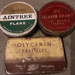 three vintage collectable tin's