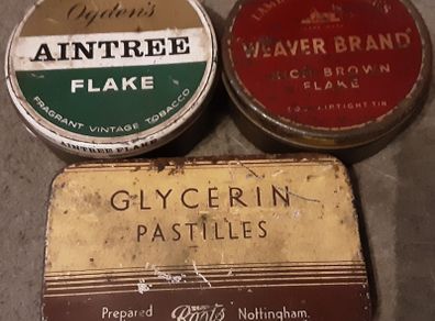 three vintage collectable tin's