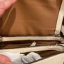 Cream leather Coach bag Image 5