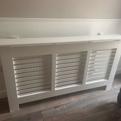 White radiator cover