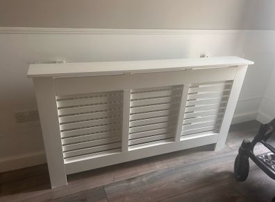 White radiator cover