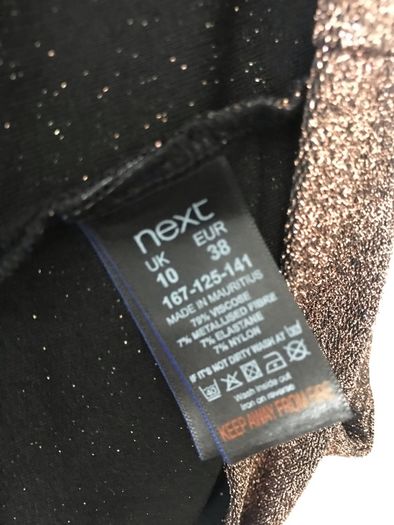 Next metallic effect dress size 10 New
