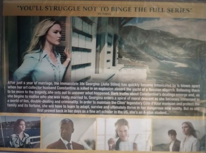 Riviera - Season 1 [2017] Julia Stiles, Anthony LaPaglia, Lena Olin, Adrian Lester, Iwan Rheon, Dimitri Leonidas & Roxane Duran [DVD TV Boxset] STILL SEALED