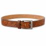 Unisex Genuine Leather Belt Vintage Embossed Design with Antique Buckle Casual & Formal Waist Belt Image 3