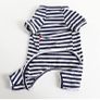 Dog Clothes,Dog Classic Striped Pajamas Soft Cotton Jumpsuit Pug French Bulldog Onesies Costume for Cats Puppy Small Medium Dogs(Black,XS Image 4
