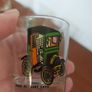 Cool Set of Four Vintage Retro Mid-Century Tourist-Ware Souvenir Shot Glasses with Classic Car Designs, Vintage Barware Image 10