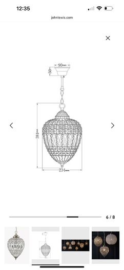 John Lewis Ceiling Lights x5 in excellent condition
