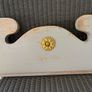 Antique French carved Wood Painted over door Pediment Image 4