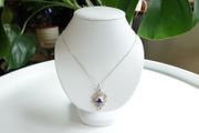 Vintage Delft Holland Windmill Necklace with Pendant Filigran