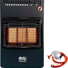 Portable Gas Heater Indoor Mobile Foldable 4.2kW Regulator Set