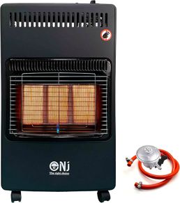Portable Gas Heater Indoor Mobile Foldable 4.2kW Regulator Set