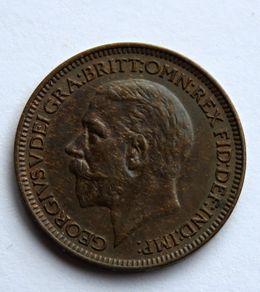1935 George V Farthing Unc Key Date