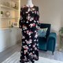 Ladies Black Multi Coloured Dress from Dunne Stores UK 10 / EU 38 Image 2