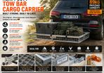 Galvanised Tow Bar Cargo Carrier with Quick Release 89kg Payload and ECE Approval