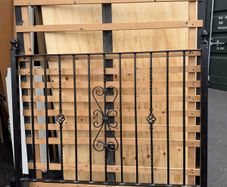 iron double bed frame
