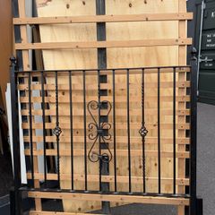 iron double bed frame