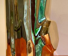 Polspotten Gold Log Porcelain Vase, Netherlands
