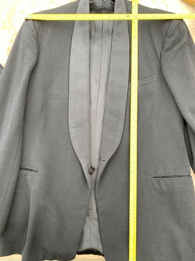 Vintage Black Tie Tuxedo with waistcoat, shirt and watch chain