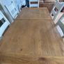 Solid Oak Extendable Cream Dining Table & 6 Chairs Image 2