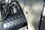 foot pump double barell