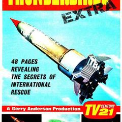 Tv Century 21 Thunderbirds Extra -1966-rare -(unfolded)-city Magazines