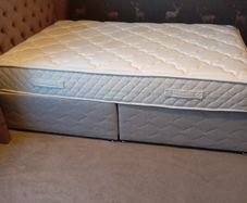 Small double bed base and mattress