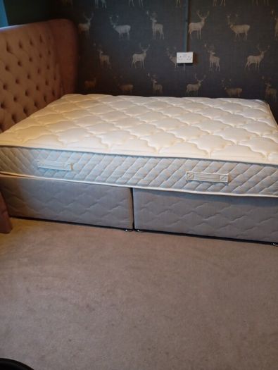 Small double bed base and mattress