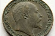 1904 farthing 122 years old Edwardian era bronze coin
