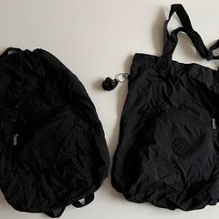 Bundle of Packable Kipling Tote Bag and Backpack