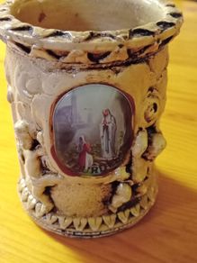 Vintage Reglious Candle Holder