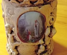 Vintage Reglious Candle Holder