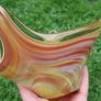 Vintage Hand Blown Glass Fluted Bowl, Dirwood Glass 10,4" x 9,3" H 5,3" Image 4