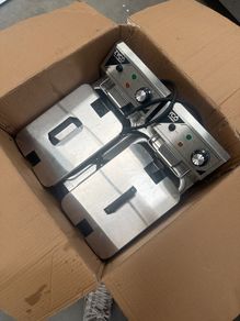Double counter top fryer