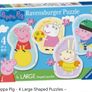 Peppa Pig - 4 Large Shaped Puzzles Image 3