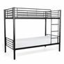 Metal Single Bunk Bed Frame- Black - Free Deliver Image 2