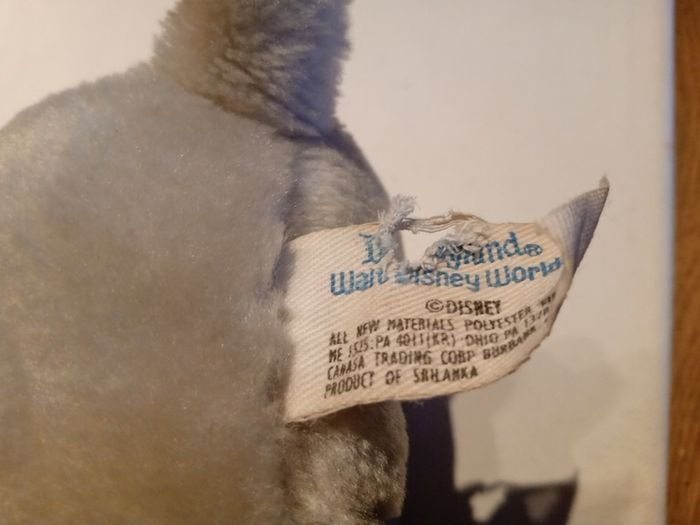 Disney Dumbo Plush Vintage Disneyland