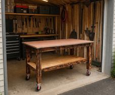 Large Heavy Duty Rustic Workbench 1800x900x900mm