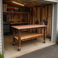 Large Heavy Duty Rustic Workbench 1800x900x900mm