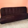 SKLUM Black suede futon Image 2