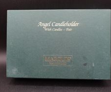 Marquis by Waterford Crystal Angel Candleholders  Pair in Original Box