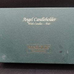 Marquis by Waterford Crystal Angel Candleholders  Pair in Original Box