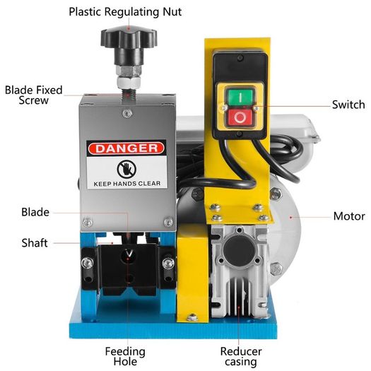 Stripper 1-25mm cable 220V Cable Stripper Automatic Peeler Electric Wire Stripping Machine
